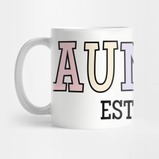 Cute Auntie Est. 2024, Aunt Baby Announcement Mug